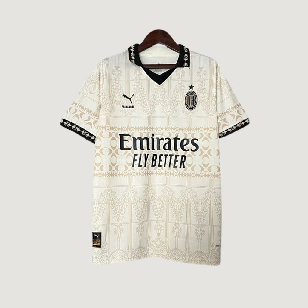 AC MILAN - MAILLOT X PLEASURES FORTH - CRÈME, NOIR ( FAN )