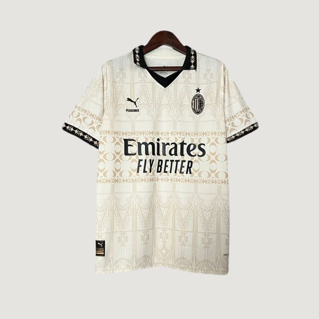 AC MILAN - MAILLOT X PLEASURES FORTH - CRÈME, NOIR ( FAN )