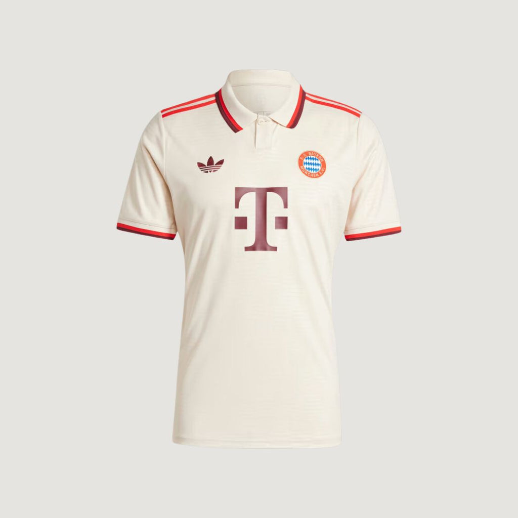FC BAYERN MUNICH - MAILLOT THIRD 24/25 - CRÈME, ROUGE
