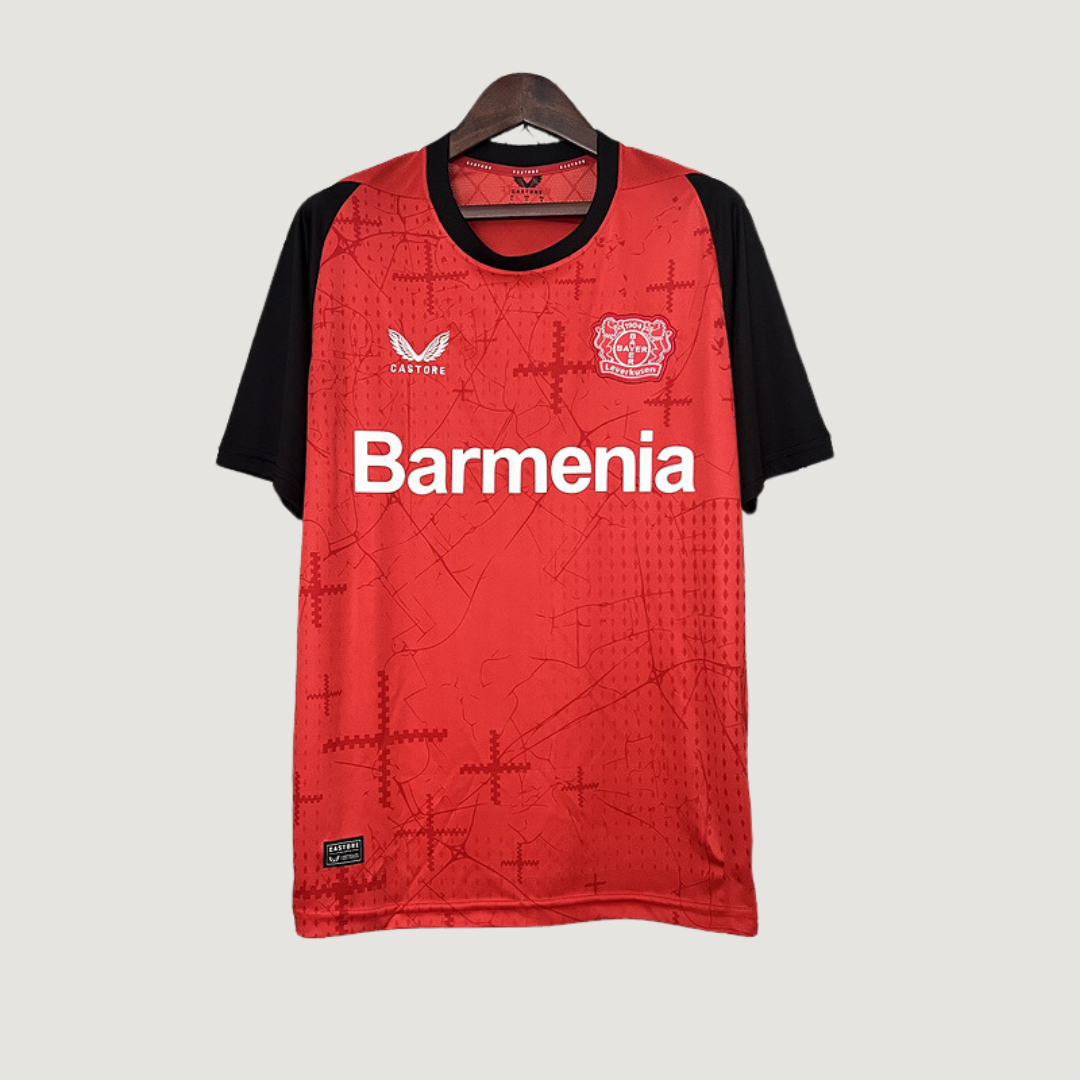 BAYER 04 LEVERKUSEN - MAILLOT DOMICILE 24/25 - ROUGE, NOIR